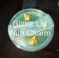 Add-On Glitter Lid with Charm (To Match Glitter in Tumbler)